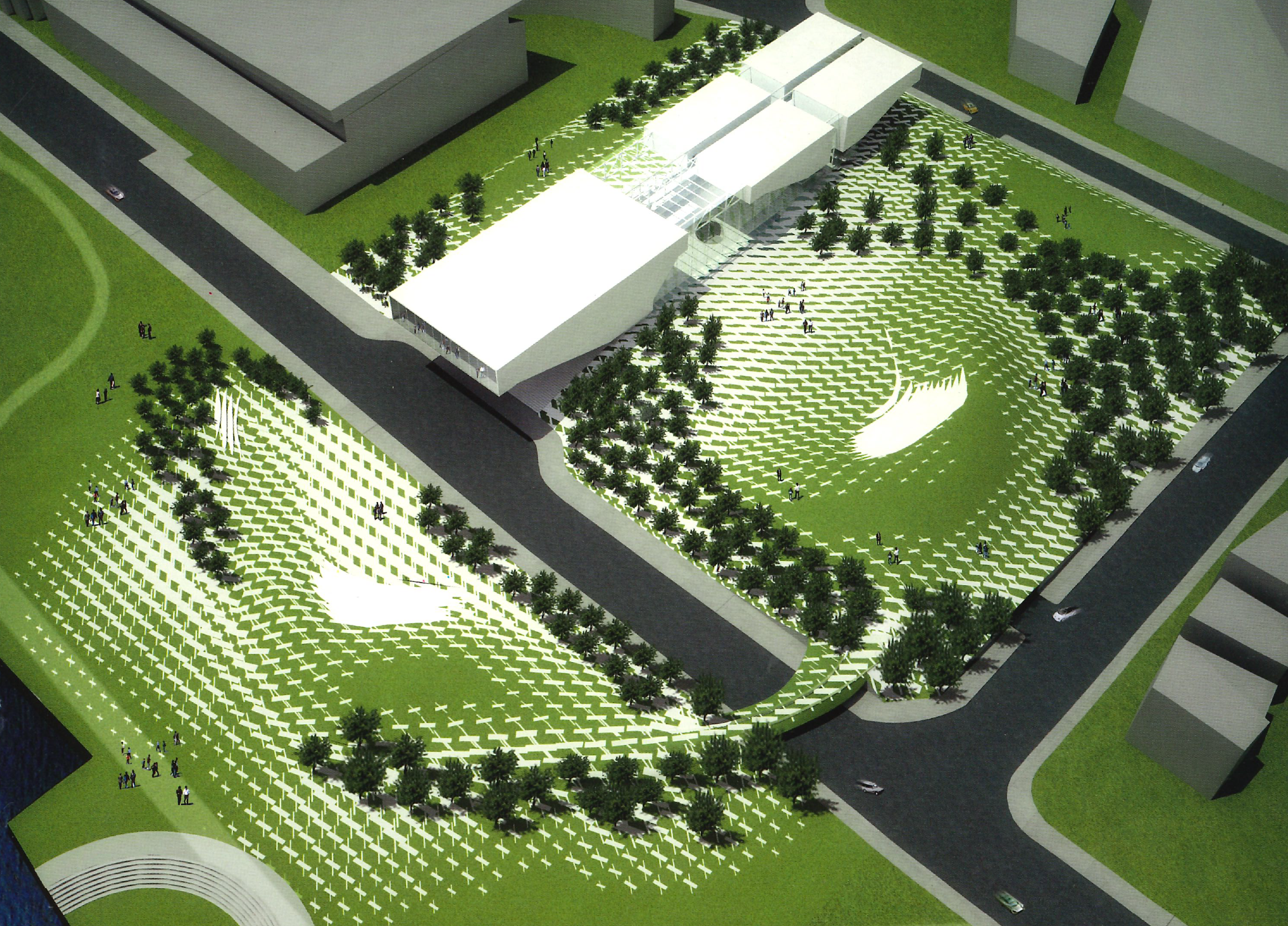 Perspective of the landscape design